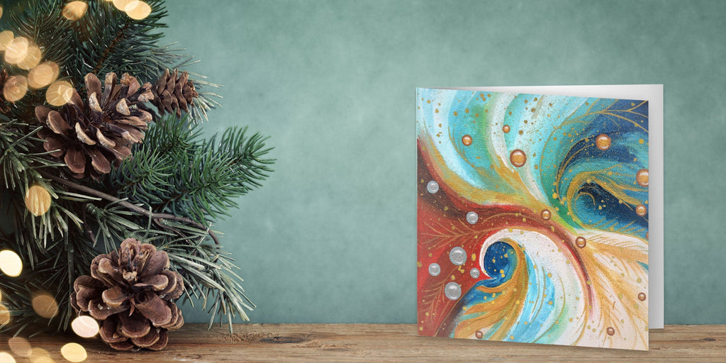 Abstract Christmas Card Designs: A Touch of Artistry for the Holidays!