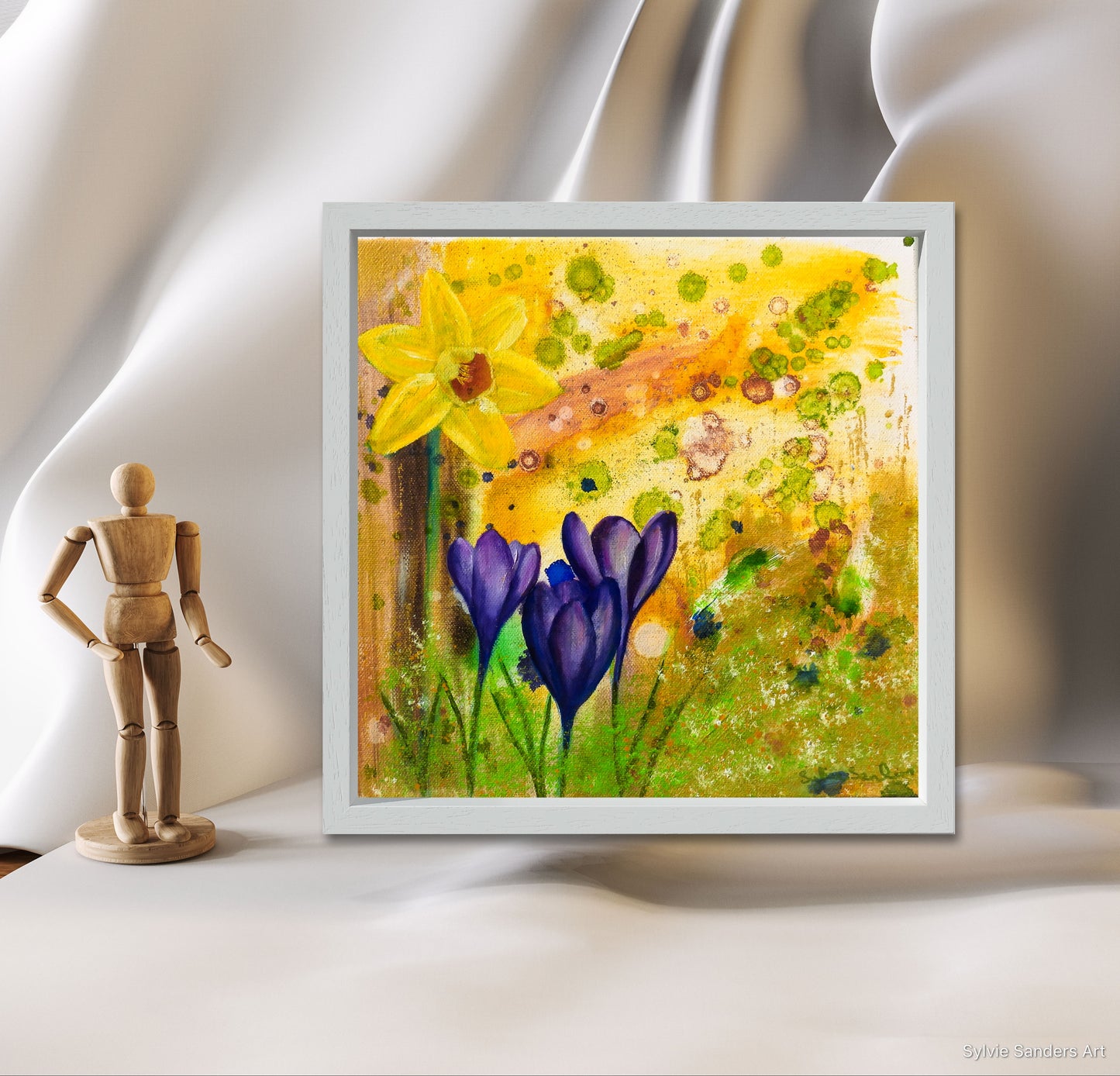 Spring Flowers - Framed Original Painting