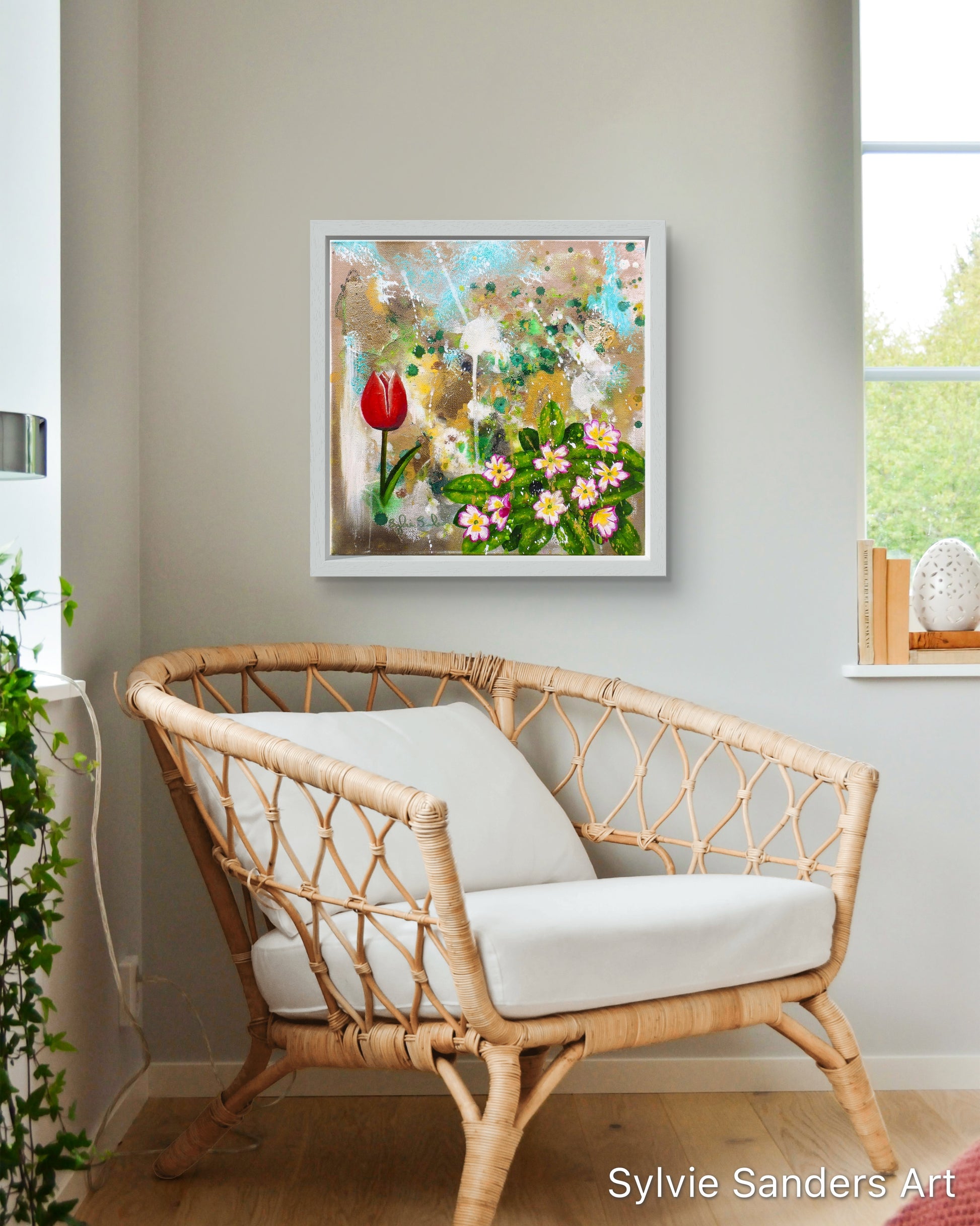 Hanging Painting of More Spring Flowers