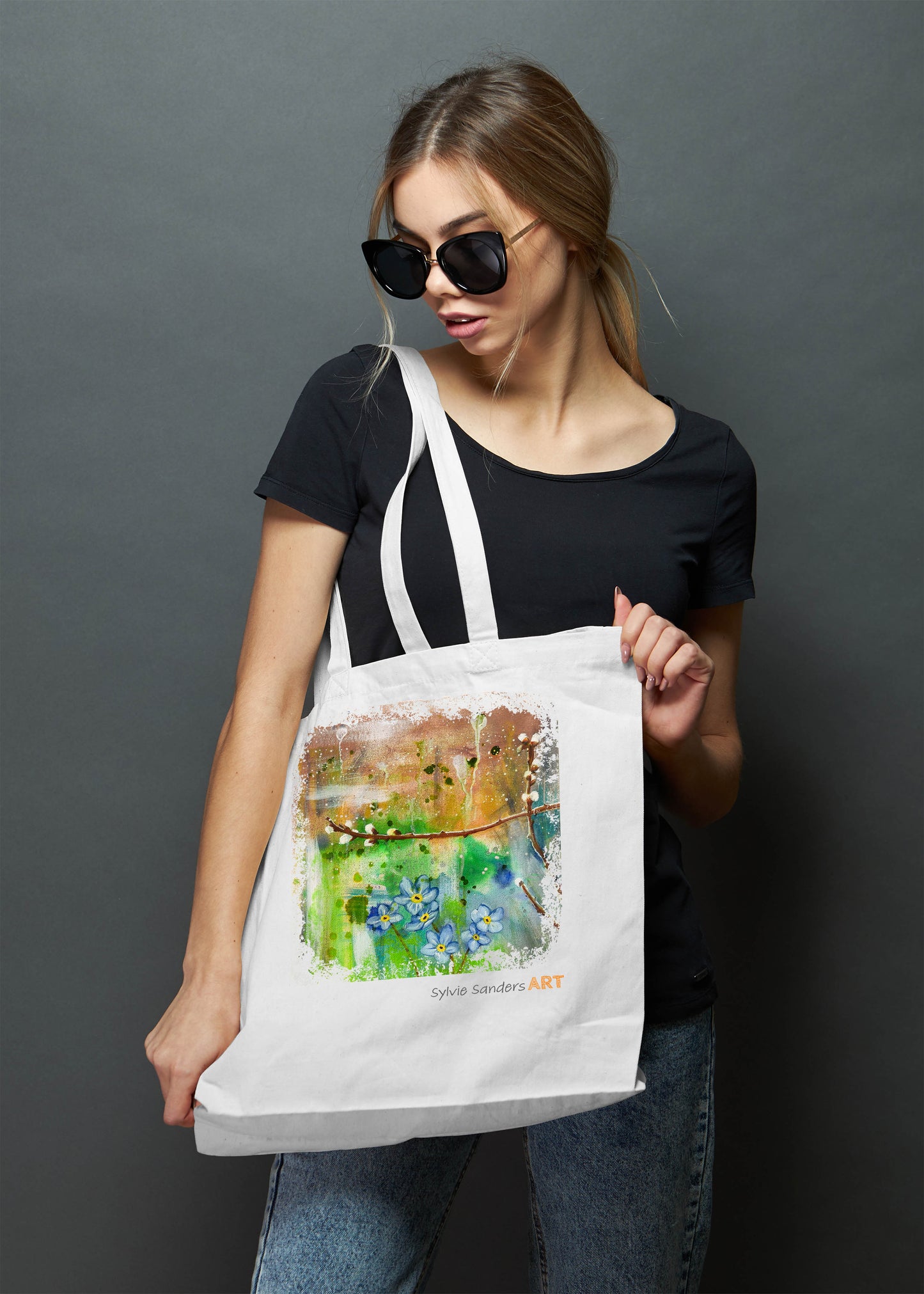 Pussy Willow Forget Me Not - Tote Bag