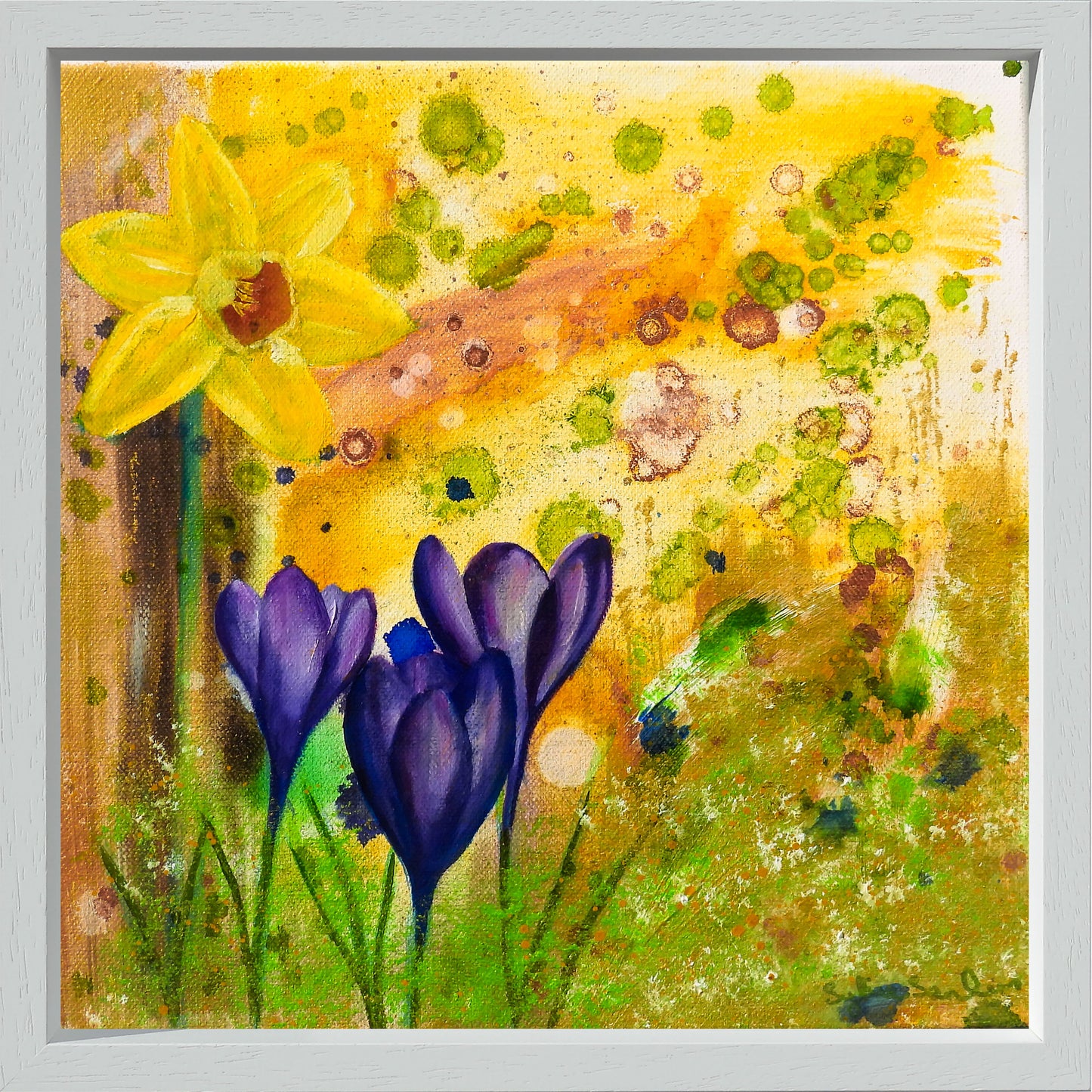 Spring Flowers - Framed Original Painting