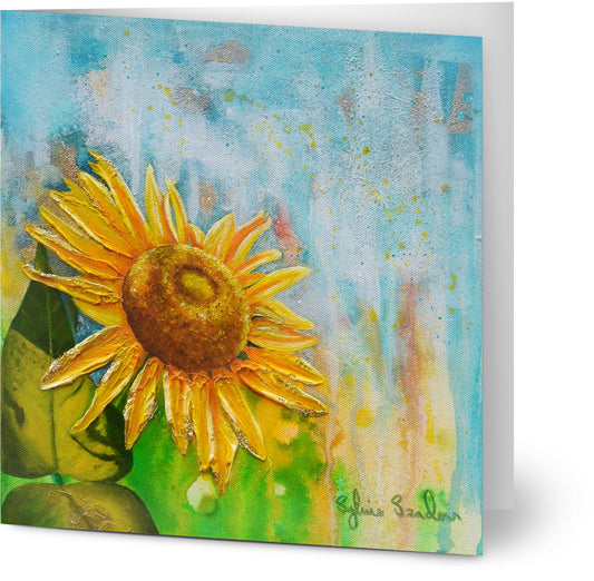 Sunflower - Single Greeting Card