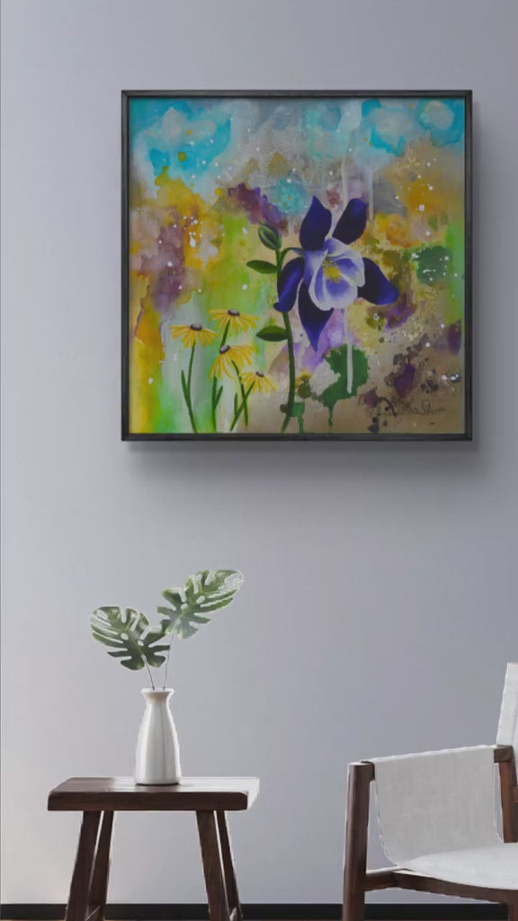 Columbine Premium Framed Print hanging on the wall video